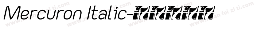 Mercuron Italic字体转换